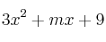 3x^2+mx+9