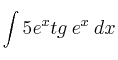 \int 5 e^x tg \:e^x \: dx