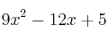 9x^2-12x+5