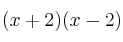 (x+2)(x-2)