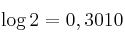 \log{2} = 0,3010