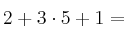 2+3\cdot5 +1=