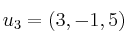 u_3=(3,-1,5)