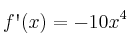 f\textsc{\char13}(x)=-10x^4