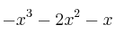 -x^3-2x^2-x