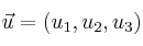 \vec{u}=(u_1,u_2,u_3)