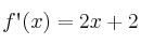 f\textsc{\char13}(x)=2x+2