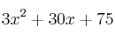3x^2+30x + 75