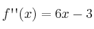 f\textsc{\char13} \textsc{\char13}(x)=6x-3