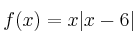 f(x)=x |x-6|