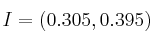 I=(0.305, 0.395) I=(0.305, 0.395)