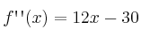 f\textsc{\char13} \textsc{\char13} (x)=12x-30