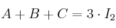 A+B+C=3 \cdot I_2