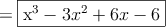 =\fbox{x^3-3x^2+6x-6}