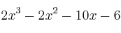 2x^3-2x^2-10x-6