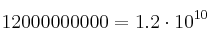 12 000 000 000 = 1.2 \cdot 10^{10}