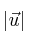 |\vec{u}| |\vec{u}|