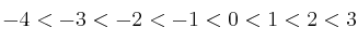 -4<-3<-2<-1<0<1<2<3