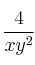 \frac{4}{xy^2}