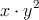 x \cdot y^2
