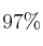 97 \%