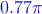 \textcolor{blue}{0.77 \pi}