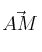 \vec{AM}