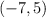 (-7,5)