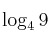 \log_{4} 9 \log_{4} 9