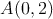 A(0,2)