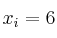 x_i=6 x_i=6