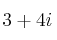 3+4i\quad