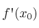 f\textsc{\char13}(x_0)