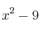 x^2-9