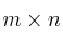m \times n