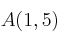 A(1,5)