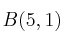 B(5,1)