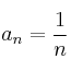 a_n = \frac{1}{n}