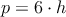 p=6 \cdot h