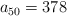 a_{50} = 378