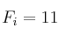 F_i=11