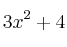 3x^2+4