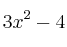 3x^2-4