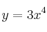 y = 3x^4