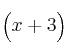 \Big(x+3 \Big)