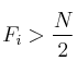 F_i > \frac{N}{2}