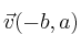 \vec{v}(-b,a)