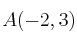 A(-2,3)