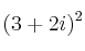 (3+2i)^2