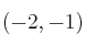 (-2,-1)